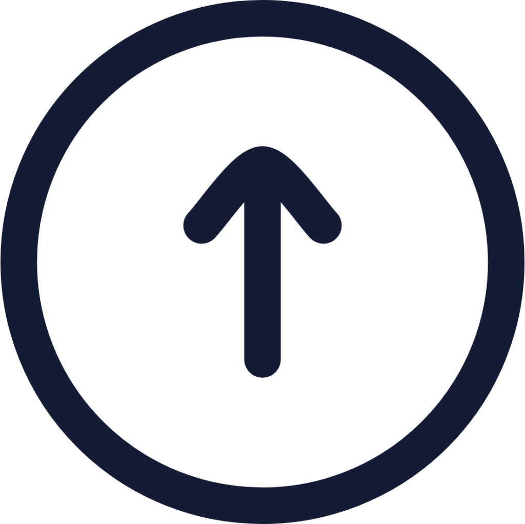 circle arrow up icon