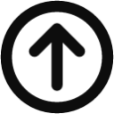 circle arrow up icon