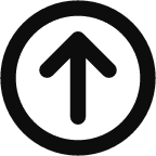 circle arrow up icon