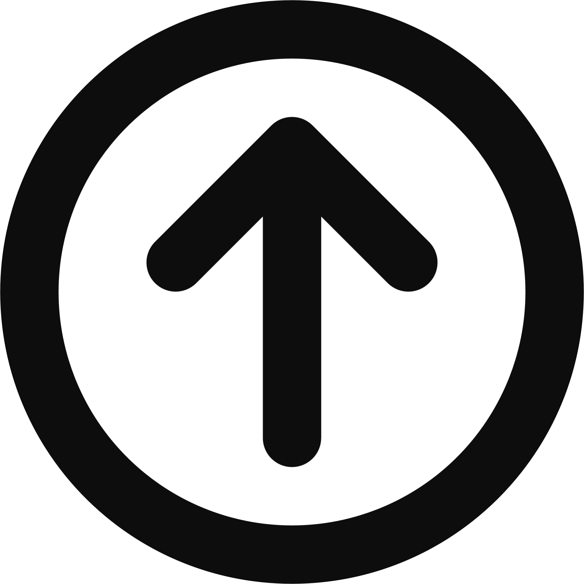 circle arrow up icon