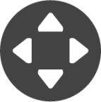 circle control pad icon