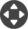 circle control pad icon