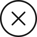 circle cross icon
