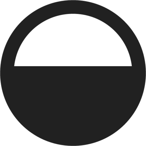 Circle Half Fill icon