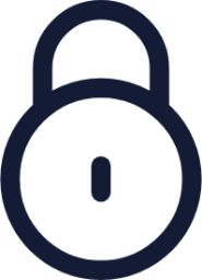 circle lock icon