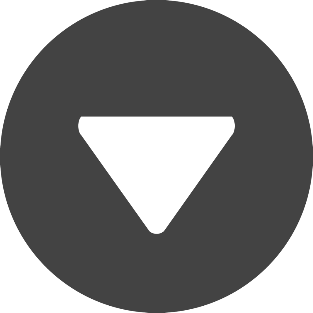 circle triangle down icon