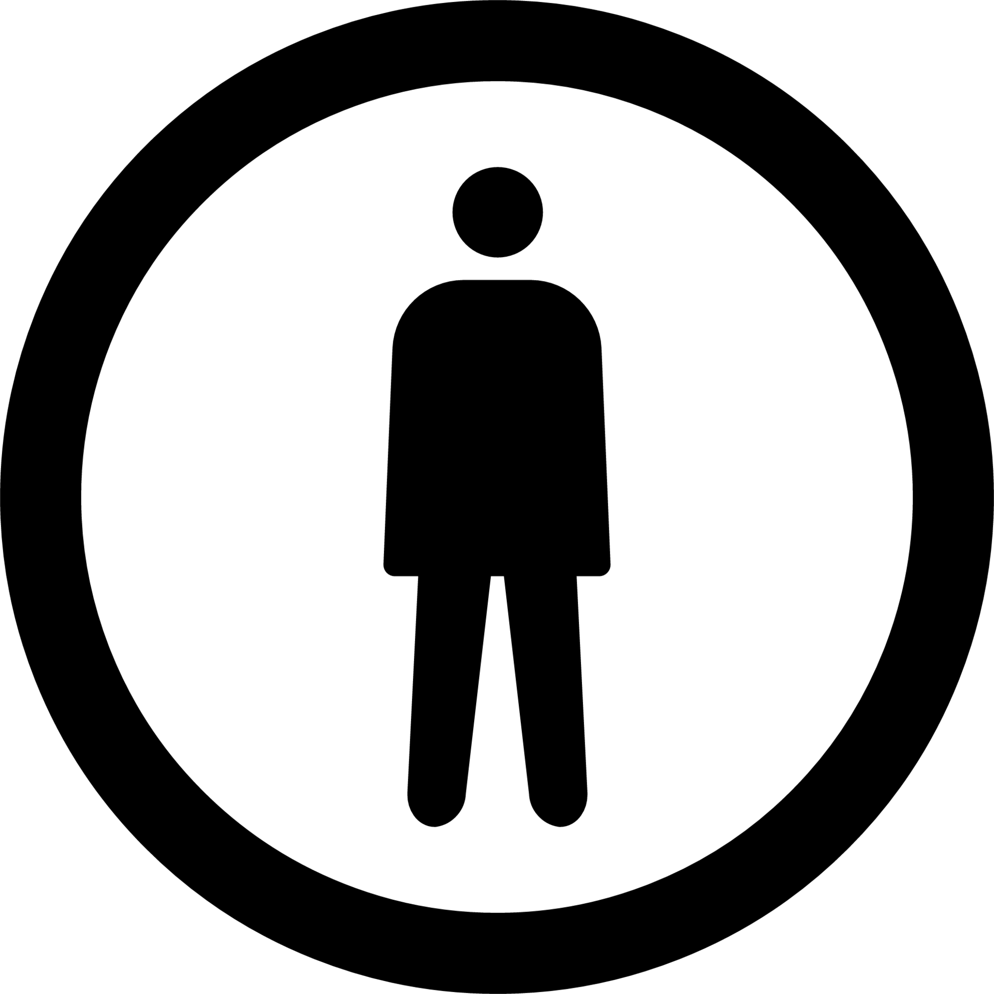 circled human figure emoji