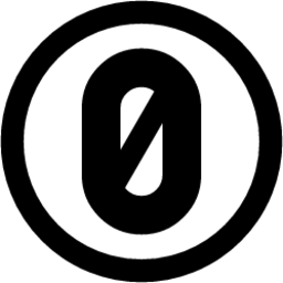 circled zero with slash emoji