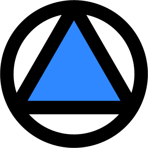 circles and triangles icon