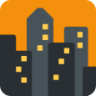 cityscape at dusk emoji
