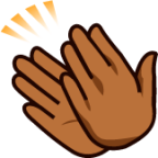 clap (brown) emoji