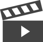 clapboard play icon
