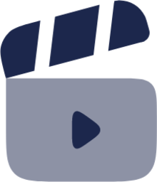 Clapperboard Open Play icon