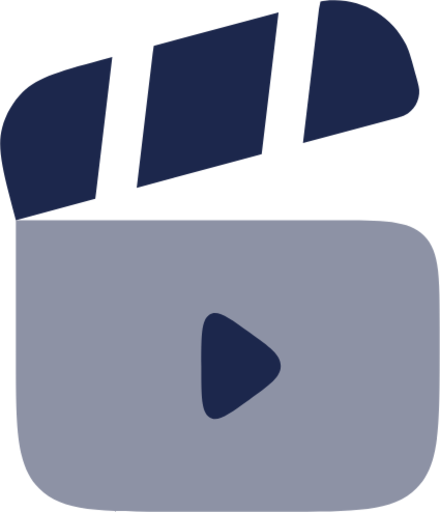 Clapperboard Open Play icon