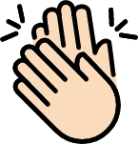 clapping hands: light skin tone emoji