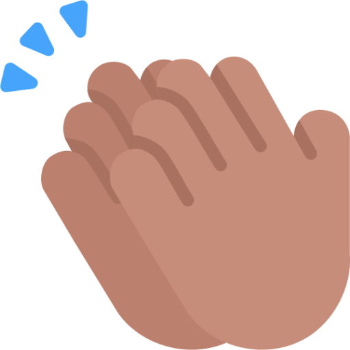 clapping hands medium emoji