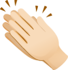 Clapping hands skin 1 emoji emoji