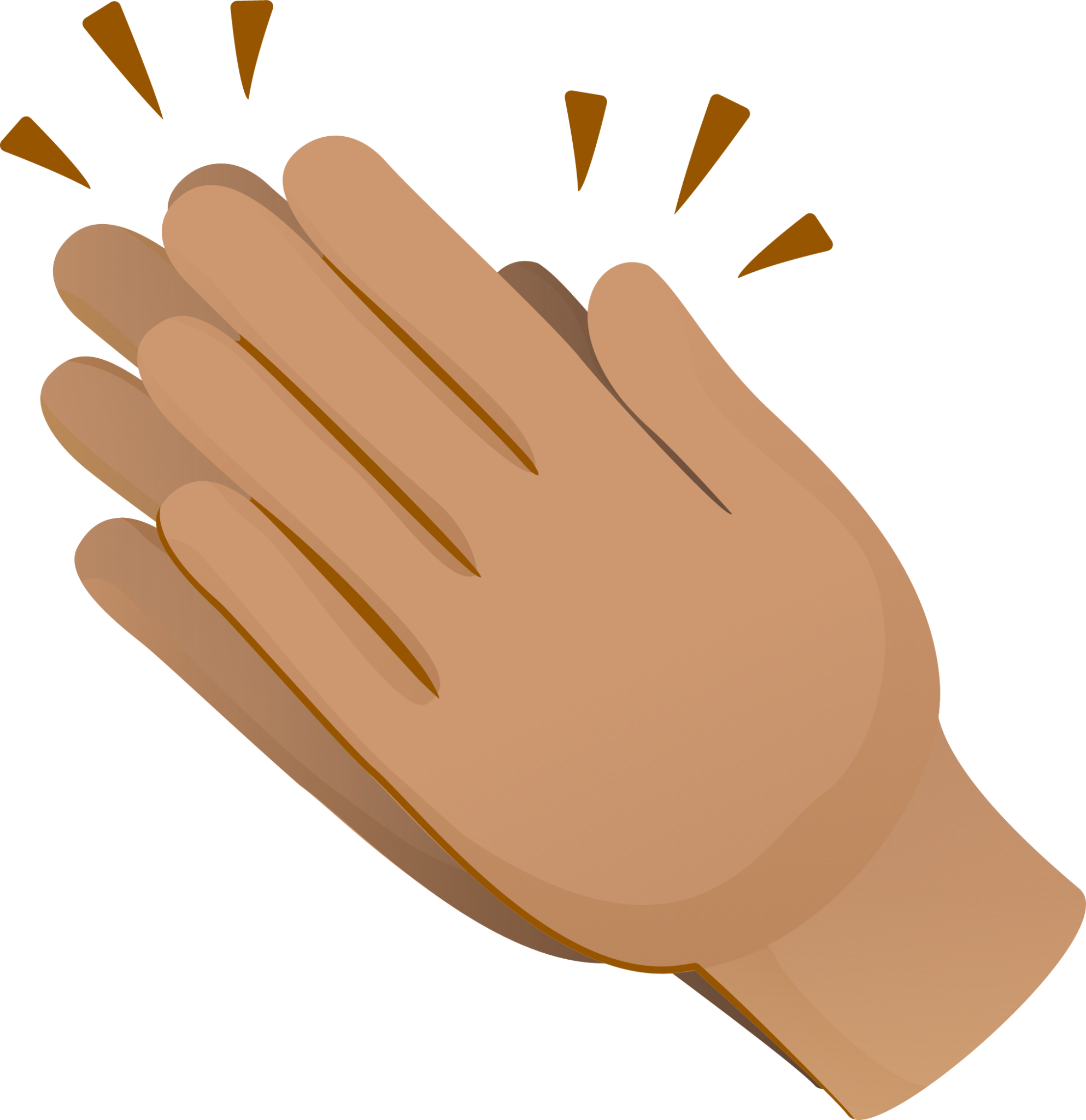 Clapping hands skin 3 emoji emoji