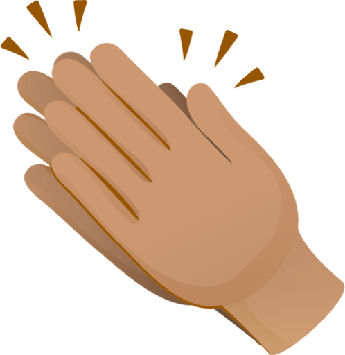 Clapping hands skin 3 emoji emoji