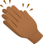 Clapping hands skin 4 emoji emoji