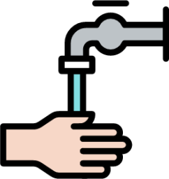 clean coronavirus hand handwashing hygiene tap wash illustration