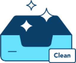 Clean inbox illustration