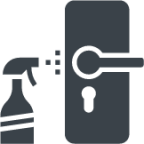 cleaning door hygiene knob object illustration
