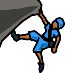 climber (brown) emoji