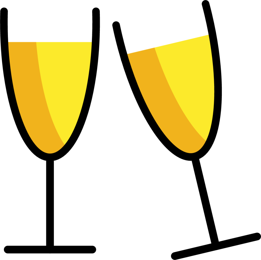 clinking glasses emoji