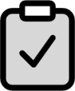 Clipboard check (duotone) icon