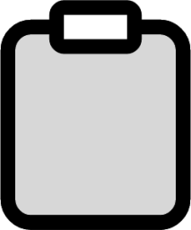 Clipboard (duotone) icon
