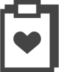 clipboard heart icon