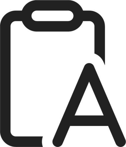 Clipboard Letter icon