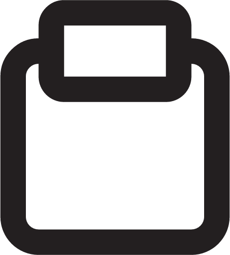 clipboard outline icon