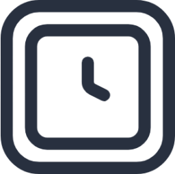 clock rectangle icon
