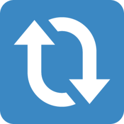 clockwise downwards and upwards open circle arrows emoji