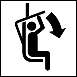 close overhead safety bar icon