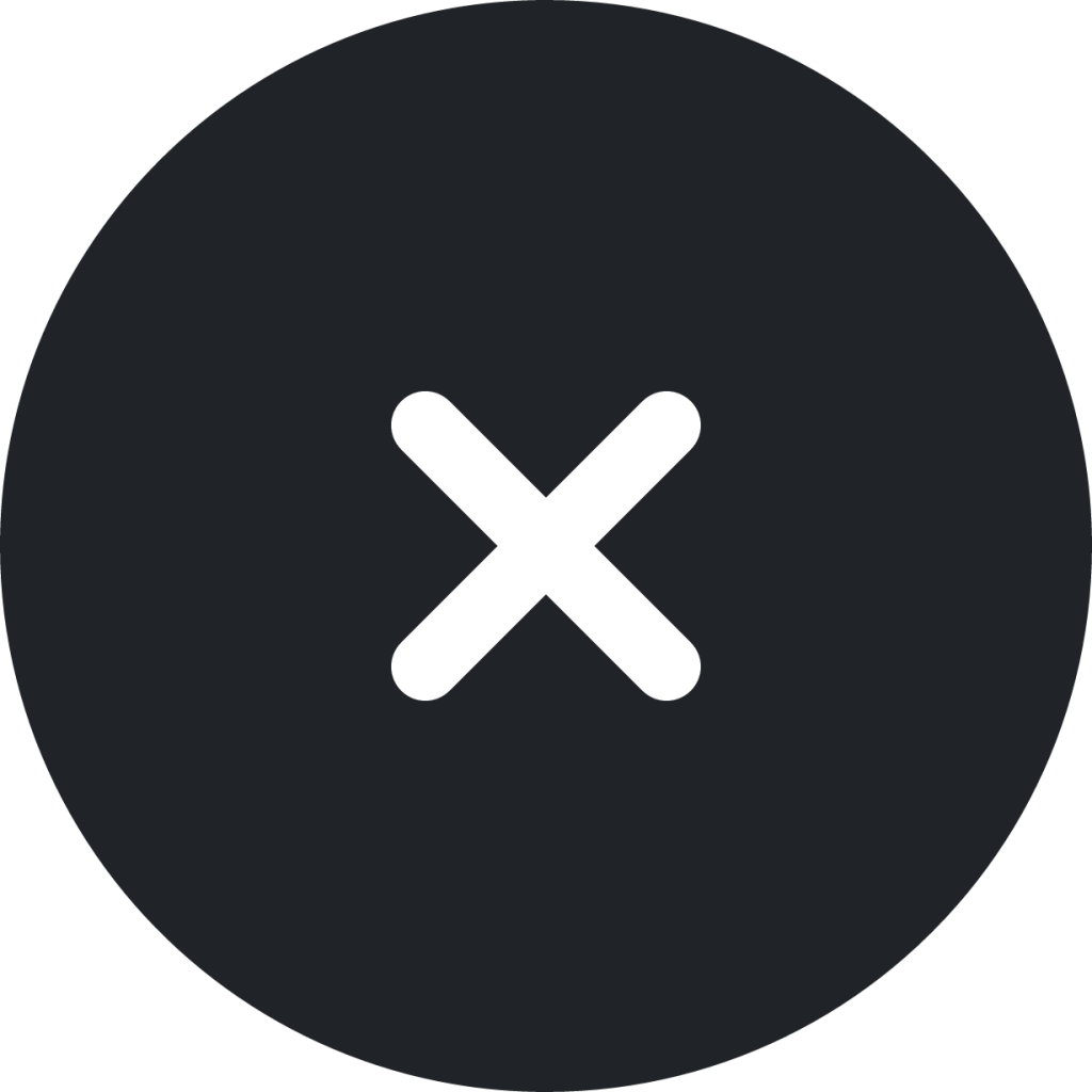 close (rounded filled) icon