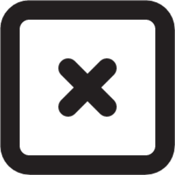 close square outline icon