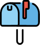 closed mailbox with raised flag emoji