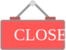 closed sign icon
