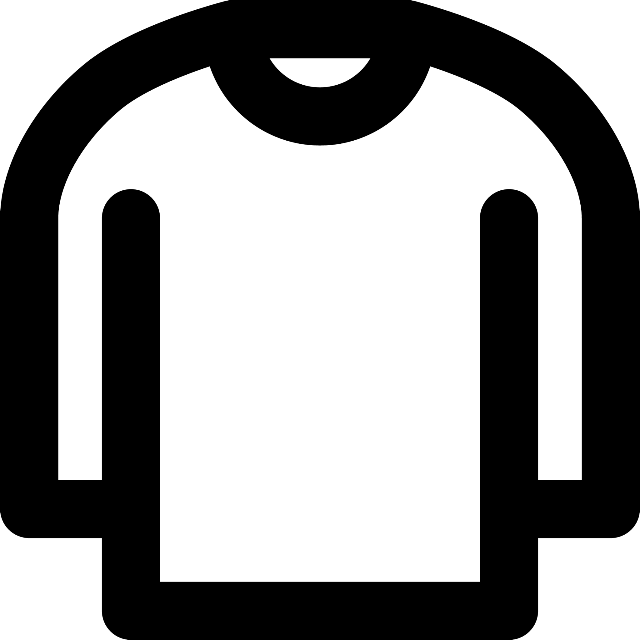 clothes crew neck icon