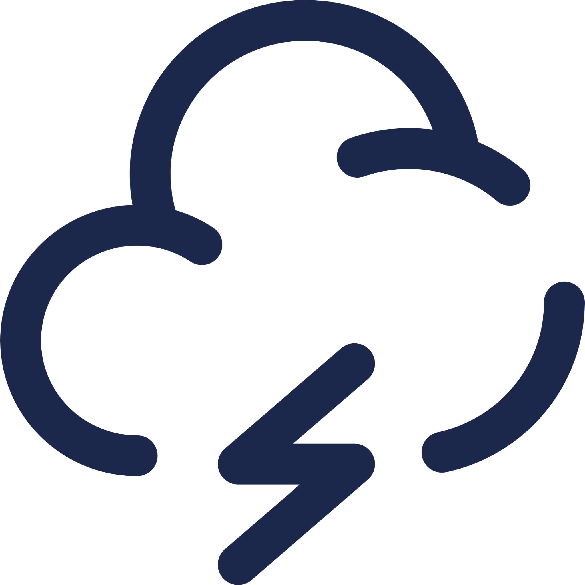 Cloud Bolt Minimalistic icon