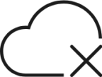cloud close icon