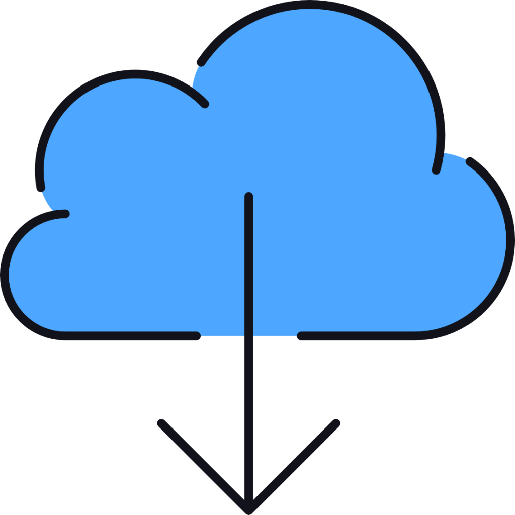 cloud download icon