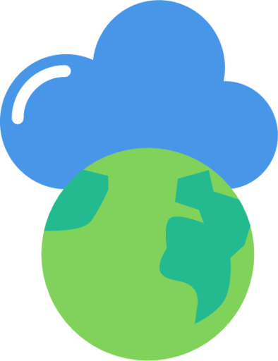 cloud earth icon