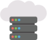 cloud hosting server icon