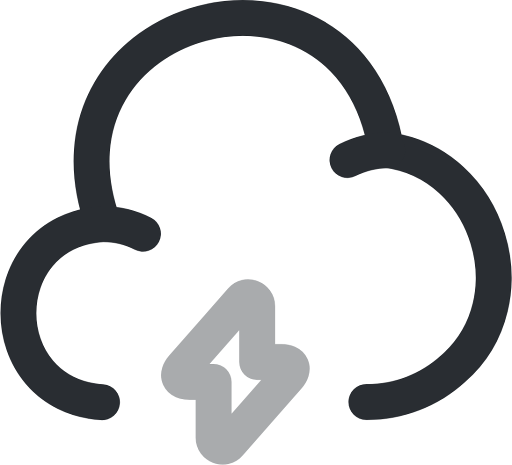 cloud lightning icon