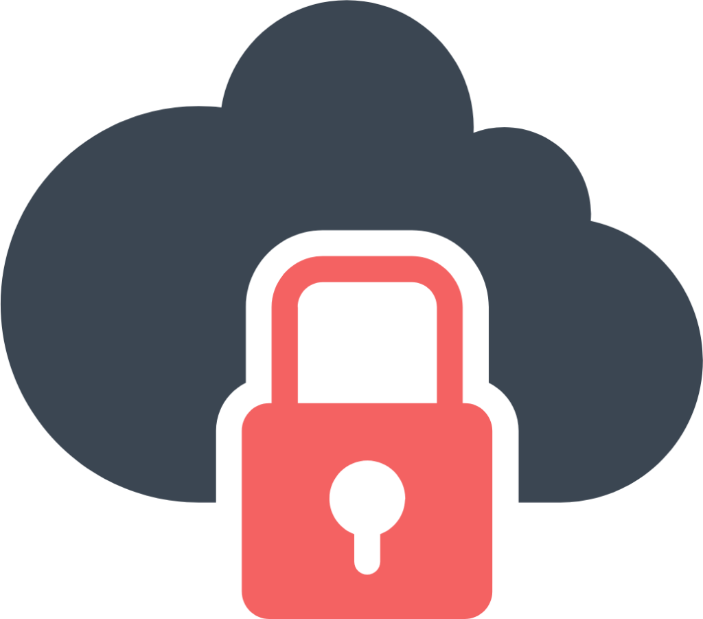 cloud lock protect icon