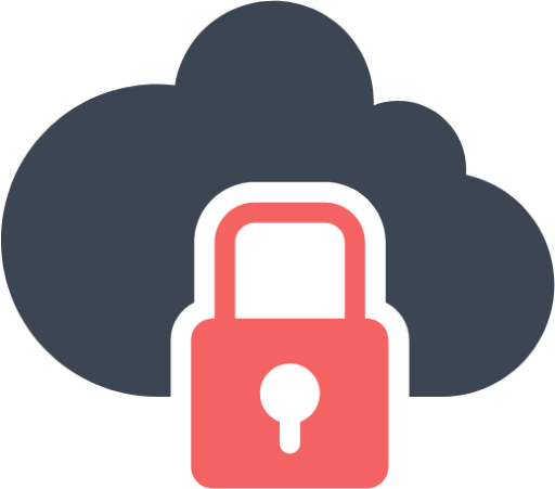 cloud lock protect icon